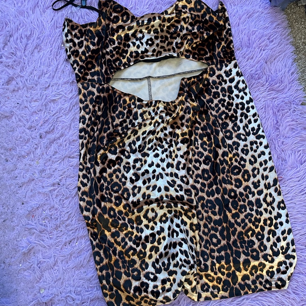 Fashion Nova Leopard Print Mini Dress